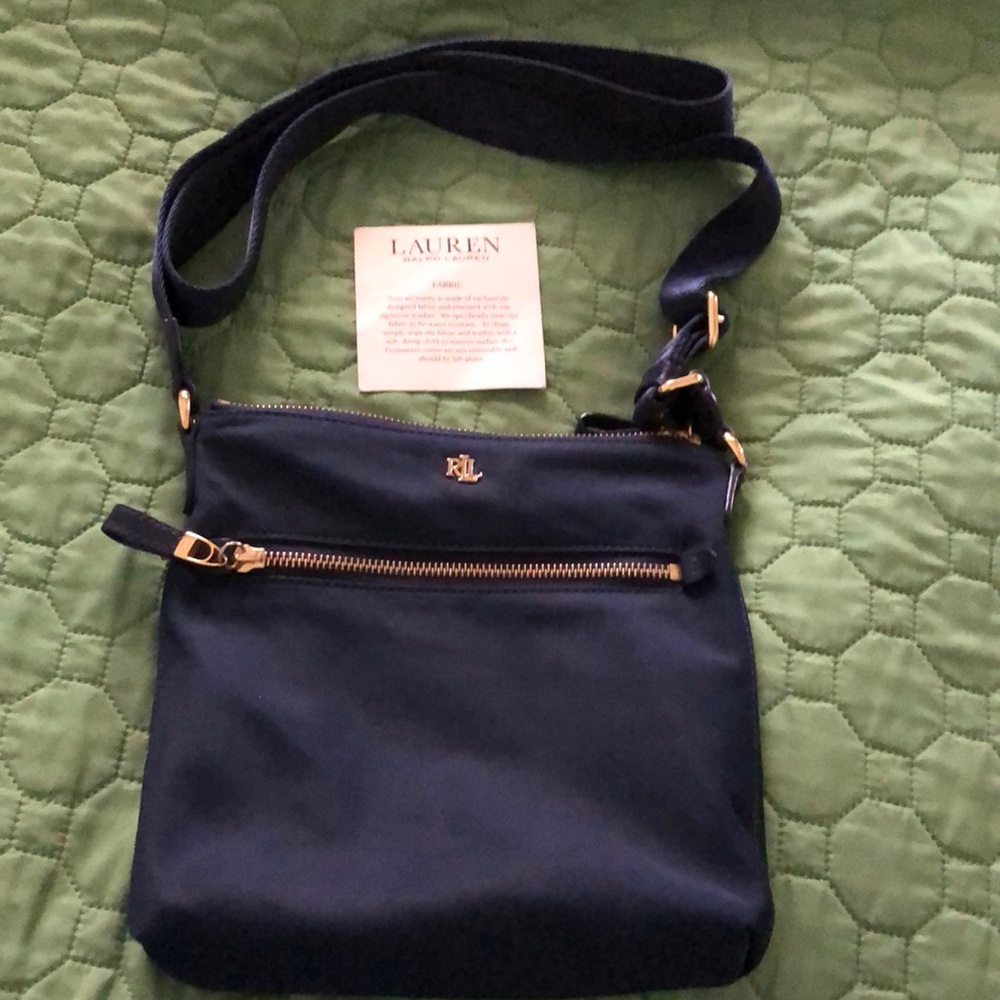 Ralph Lauren navy crossbody gently used